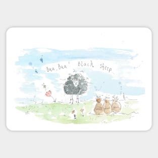 Woolly black sheep Sticker